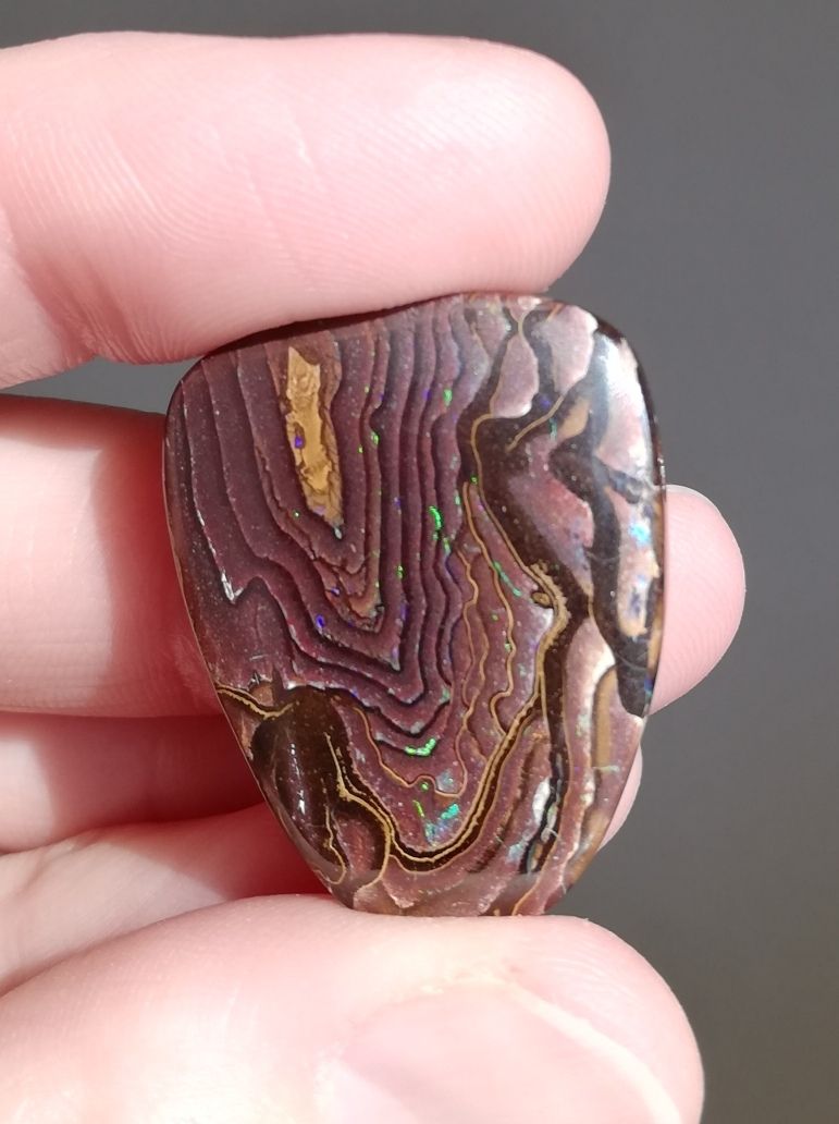 Pietre preziose: Grosser wunderschöner Australischer Boulderopal Anhänger – Nuovo e nell'imballaggio originale da Bärau venduto da thunja 7