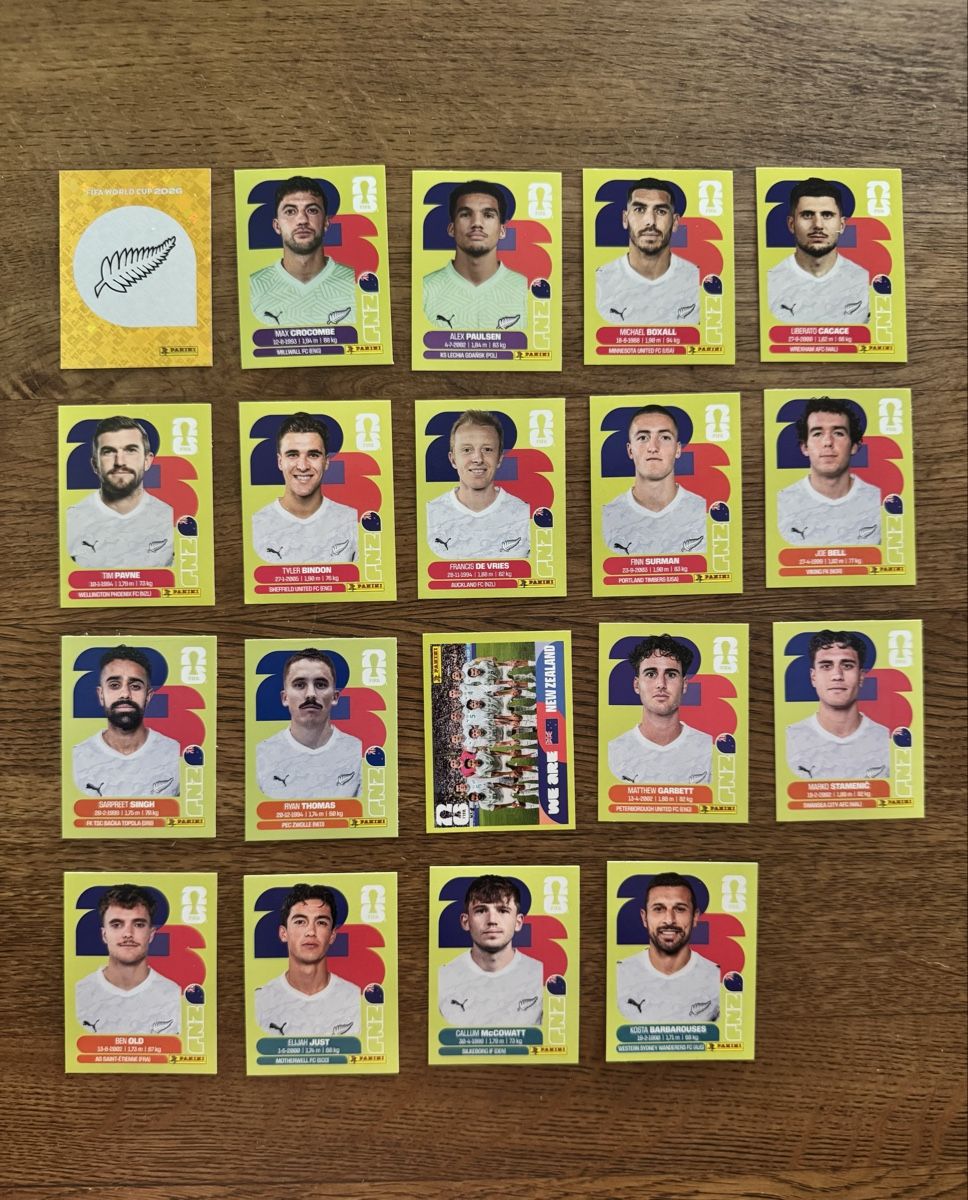 Panini Carte collezionabili: Neuseeland NZL Panini WM 2026 – Nuovo (secondo la descrizione) da Emmenbrücke venduto da Lukee1901