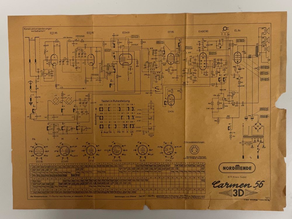 Nordmende Carmen 56 / 3D - Röhrenradio - Vintage | Kaufen auf Ricardo