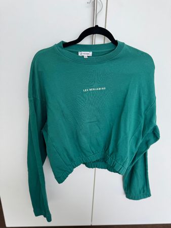 LES BENJAMINS Pullover kurz 100% Baumwolle Gr. S 