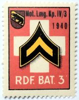 Soldatenmarke 2.WK, Mot Lmg Kp IV/3, Aufdruck, Wi Mot 9