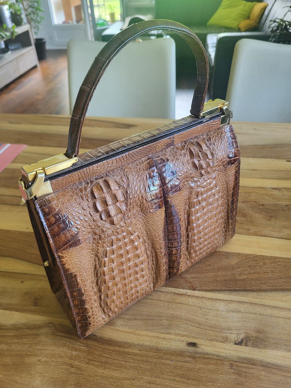 Borse da donna: Exquisite Handtasche Krokodilledesign, nicht echt – Nuovo (secondo la descrizione) da Dübendorf venduto da rol_fm6d
