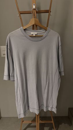 COS T-Shirt hellblau Baumwolle Grösse XL