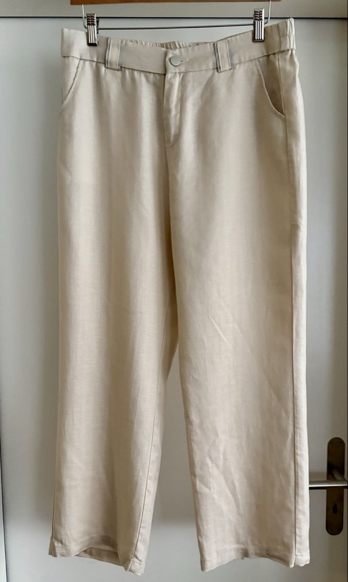 Pantaloni: NEU-Bequeme Linen Beige Hose – Nuovo (secondo la descrizione) da Zürich venduto da ron_t88f