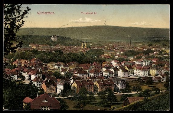 Cartes postales: AK Winterthur, Totalansicht – D'occasion à Berlin par bartko-reher