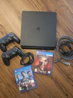 PlayStation 4 Slim 1 TB mit 2 Controller und Spiele
