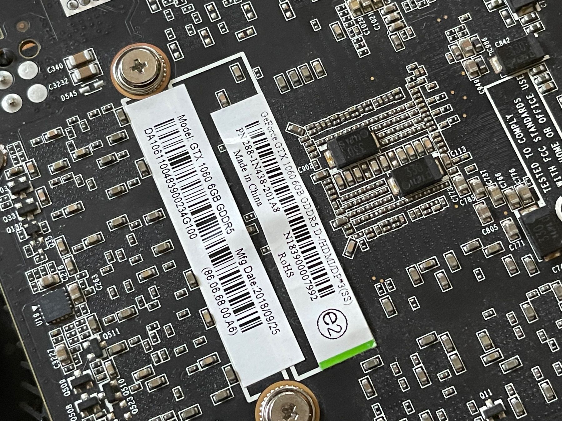 Nvidia Grafikkarten: NVIDIA GeForce GTX 1060 6GB – Gebraucht aus Giubiasco von  2
