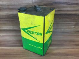 Gebrauchter Agrola Motor Oil  Blechkanister für Sammler