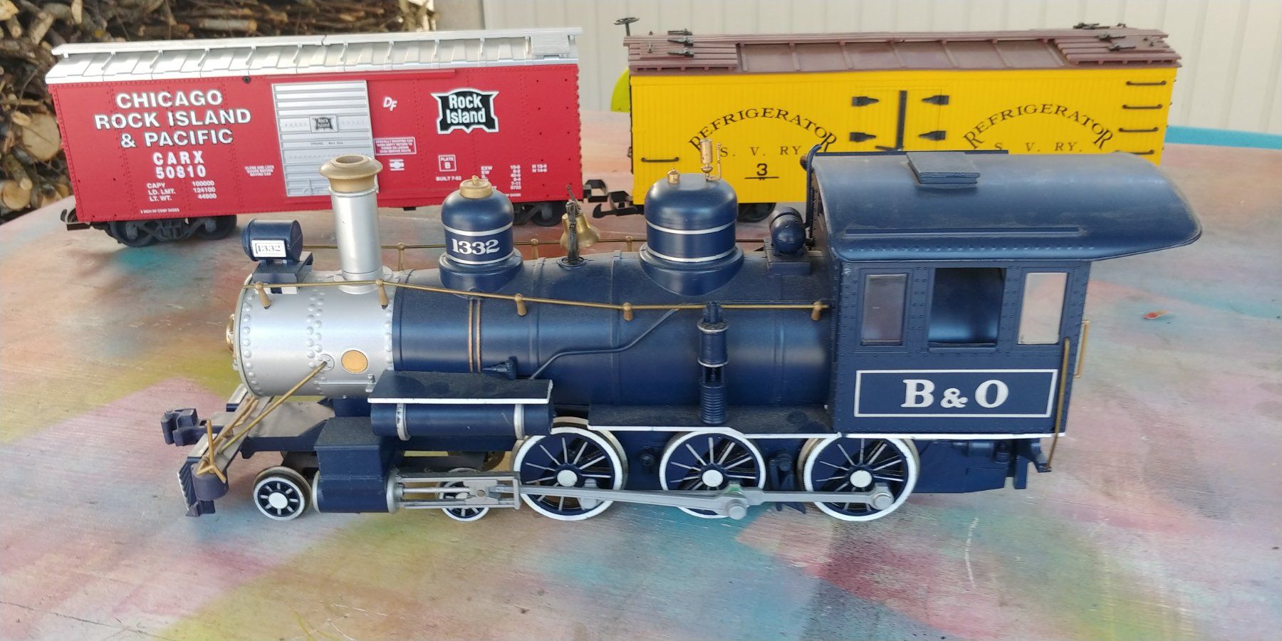 Modelleisenbahnen: Bachmann Dampflok mit 2 Wagen G – Gebraucht aus Waltenschwil von Ardnas007 1