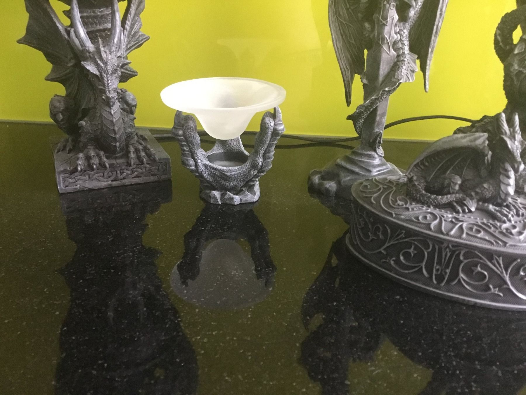 Skulpturen & Statuen: 5er Deko Set Drachen Figuren, Gothic Deko – Gebraucht aus Basel von Hampe1555 7