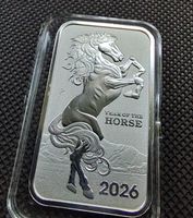 1 OZ Silberbarren  (Year of the Horse 2026)