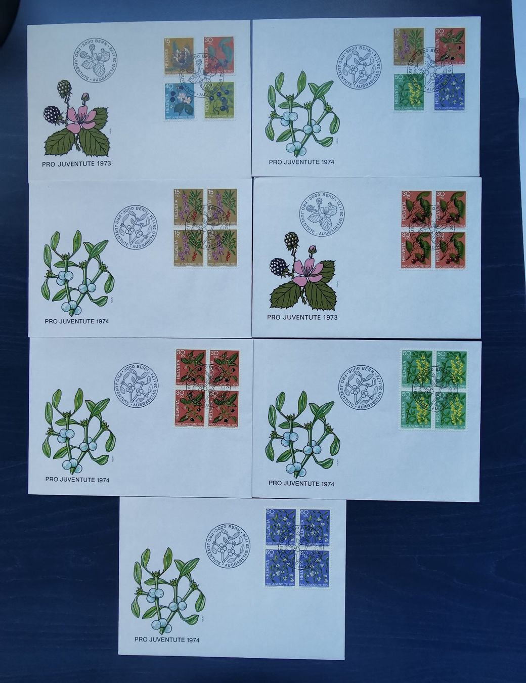 Alle Briefmarken: FDC PJ 1973/74 – Neu (gemäss Beschreibung) aus Aadorf von Chnorli-Furz