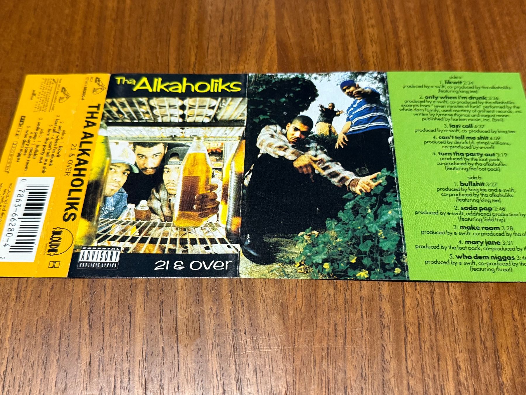 Musicassette: Tha Alkaholiks - 21 & Over / US 1993 MC – Usato da Delémont venduto da cpop 1