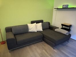 Ikea Ecksofa Anthrazit Stoff