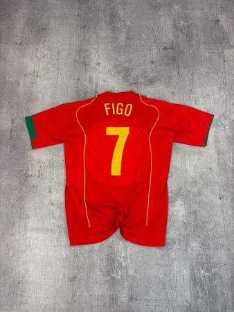 Original Figo #7 Portugal 2004/06 Vintage Trikot (L)