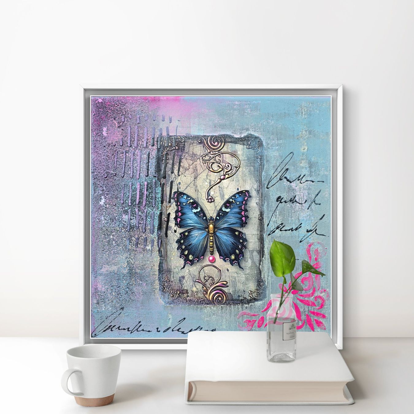 Dipinti: Acrylbild 'Gardien Des Silent Grounds' • 30x30, gerahmt – Nuovo (secondo la descrizione) da Wikon venduto da Nephilim74 2