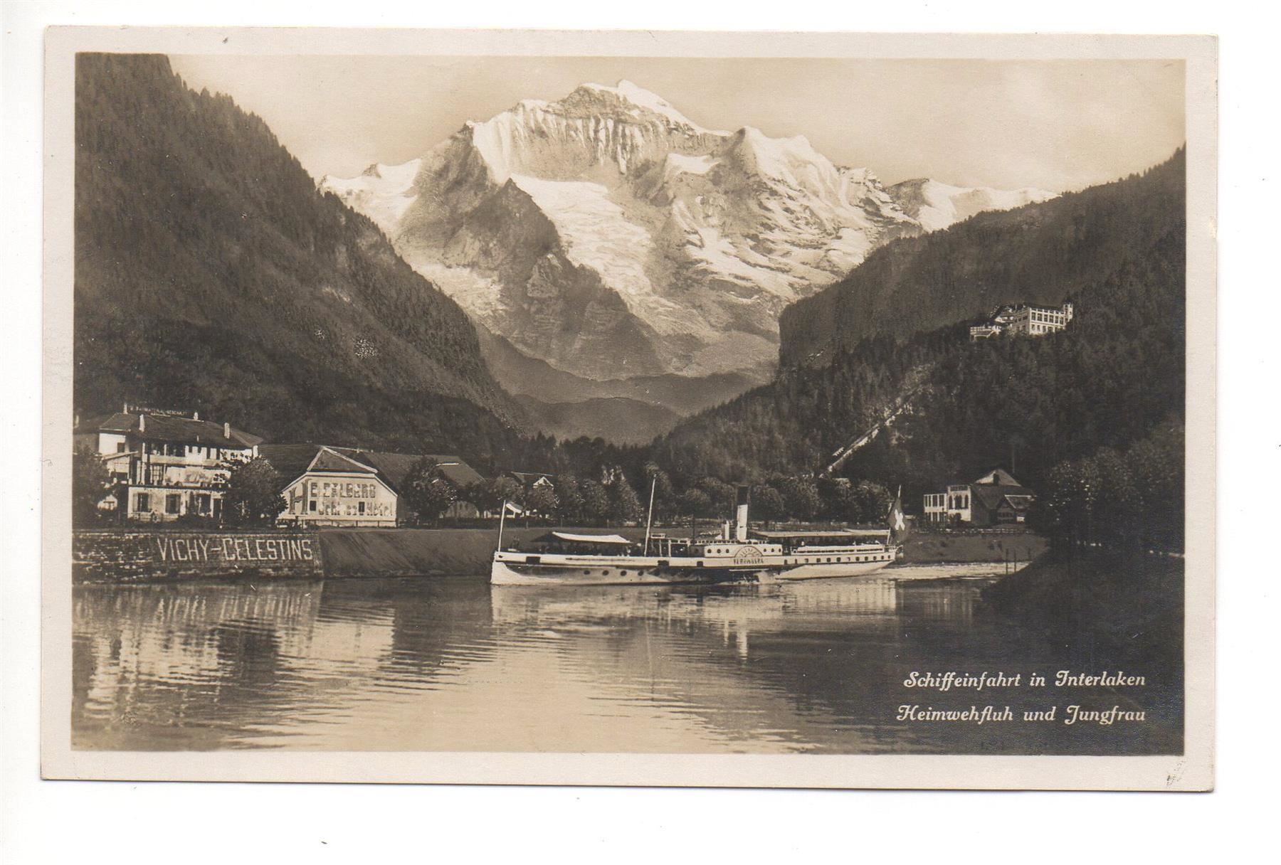 Cartes postales: INTERLAKEN Schiffeinfahrt – Neuf (Voir description) à Jona par philajona