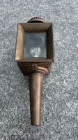 Antike Kutschenlampe gross/ Laterne aus Messing Rarität!
