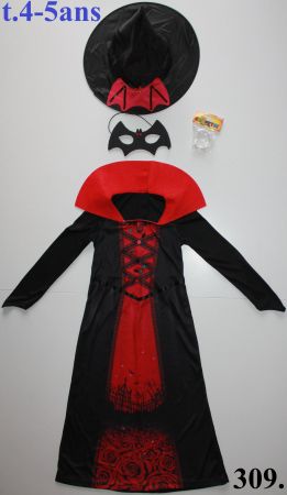 Costume sorcière - vampire / Hexe - Vampir t. 4 - 5 ans