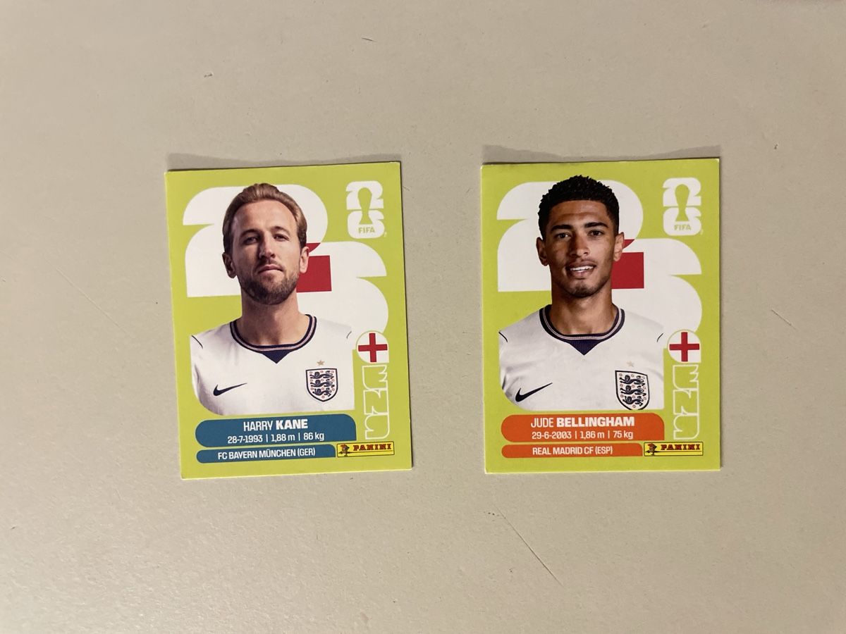 Panini Carte collezionabili: Panini 2026 Kane/ Bellingham – Nuovo (secondo la descrizione) da Zürich venduto da melissafi