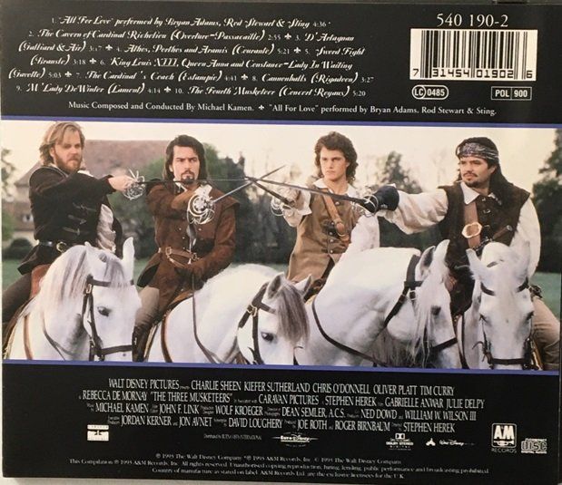 CDs: Michael Kamen - The Three Musketeers - Soundtrack – Gebraucht aus Grüningen von azulverde 1