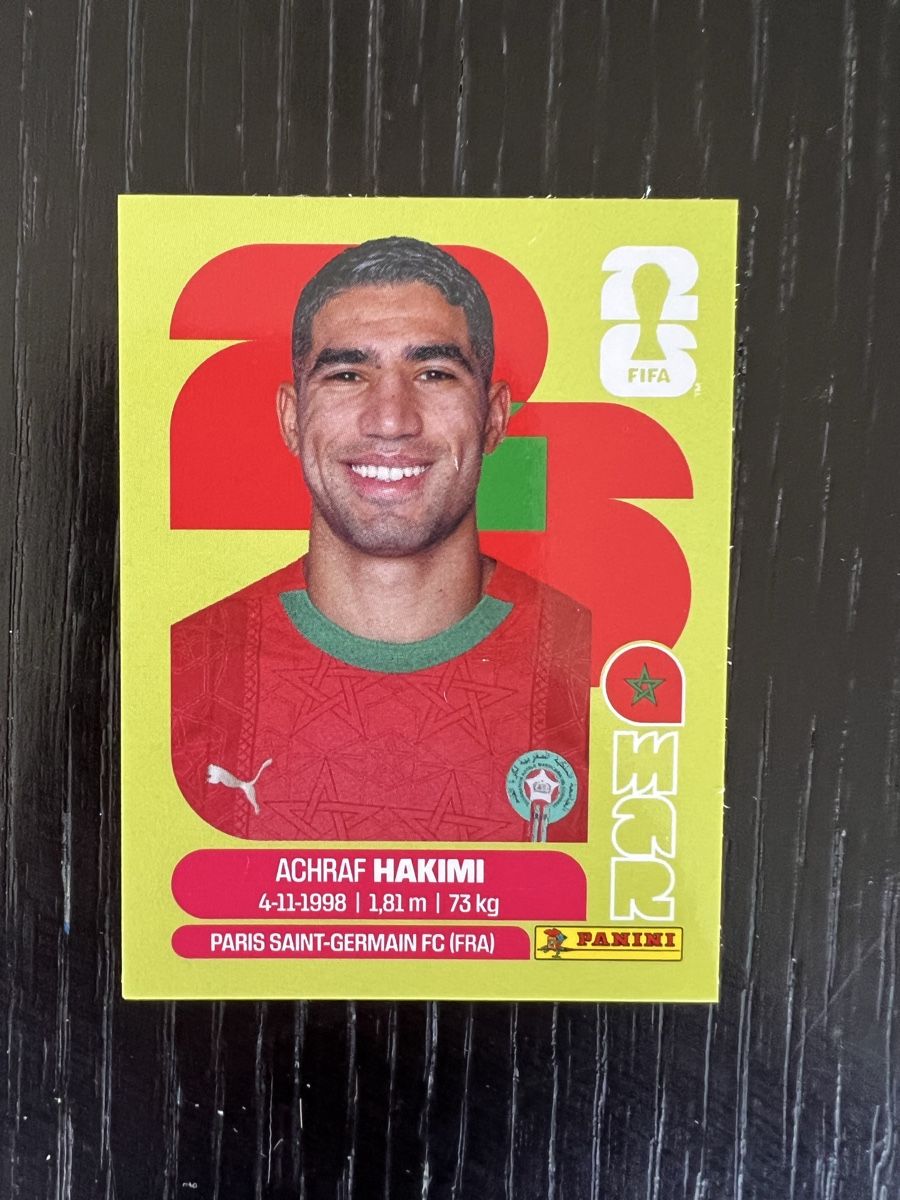 Panini Carte collezionabili: Panini 2026 - Achraf Hakimi – Nuovo e nell'imballaggio originale da Sainte-Croix venduto da Caramel31