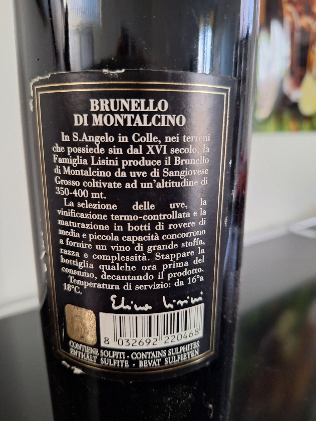 Vino: BRUNELLO DI MONTALCINO 2001 LISINI 2001 – Usato da Vernate venduto da gzi_z2lb 3