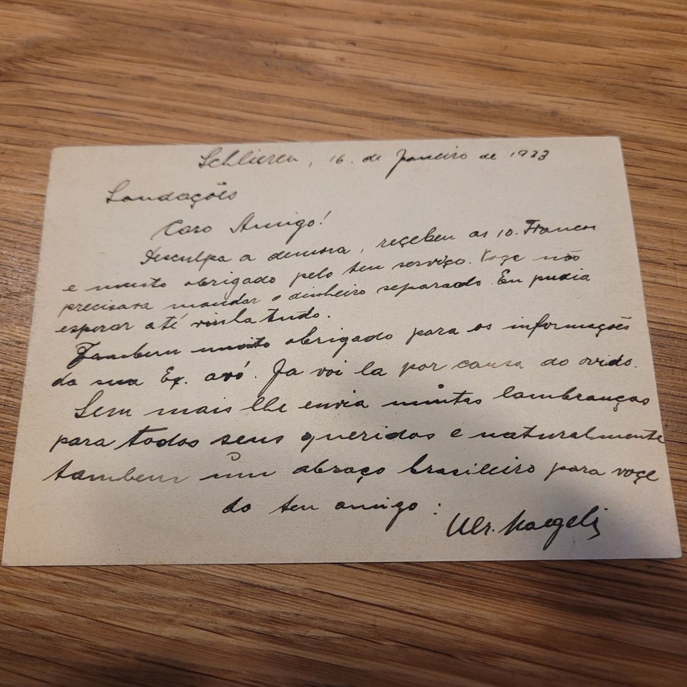 Cartoline postali: GS Arosa Schlinren 1933 – Usato da Biel/Bienne venduto da Destockweb 1