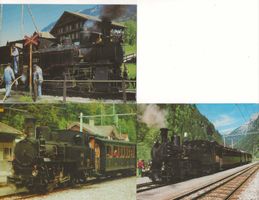 Bahn Brünig-Bahn Dampflok HG 3 3 1067  3 AK QF Motiv
