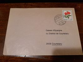 Rare! Enveloppe illustrée, timbre rose, Renan 24.12.82
