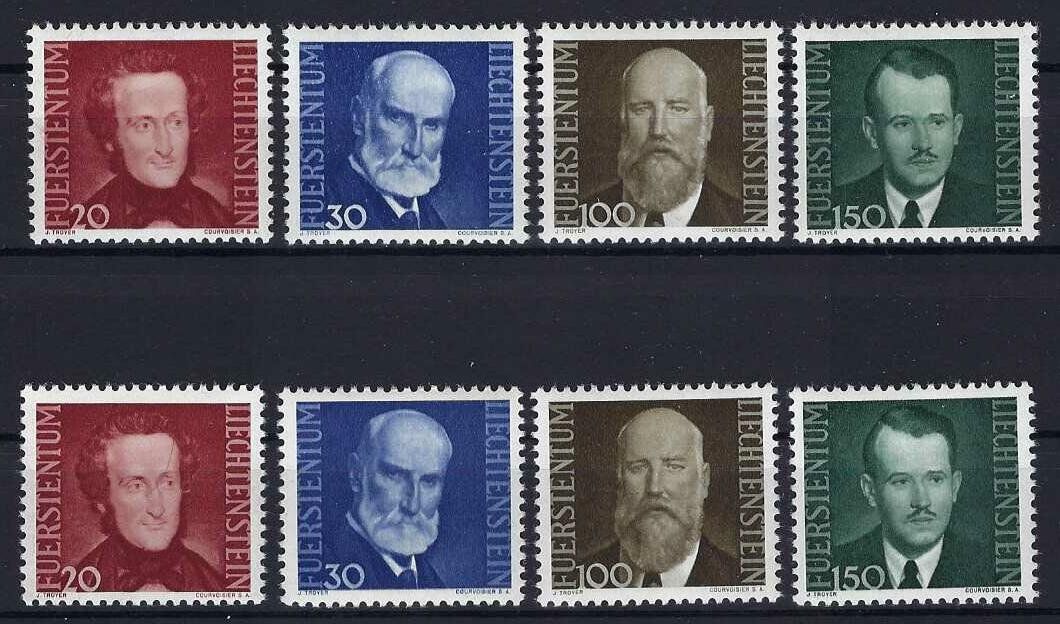 Tutti i francobolli: Lichtenstein Serie Bildnisse III sauber postfrisch – Usato da Hitzkirch venduto da walti1959