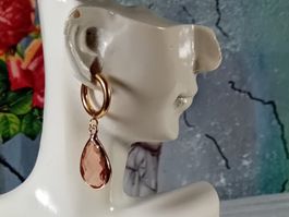ohrring edelsthal,,,,mit modeschmuck,,,glanzig
