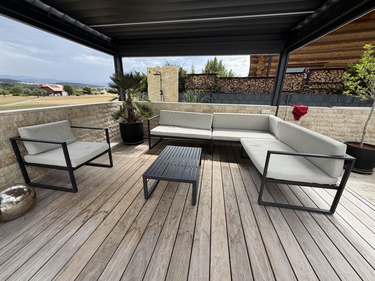 Divani: Gartenlounge Garnitur grau - 3 Sofas und 1 Sesse – Usato da Kleinbösingen venduto da Calimeraa
