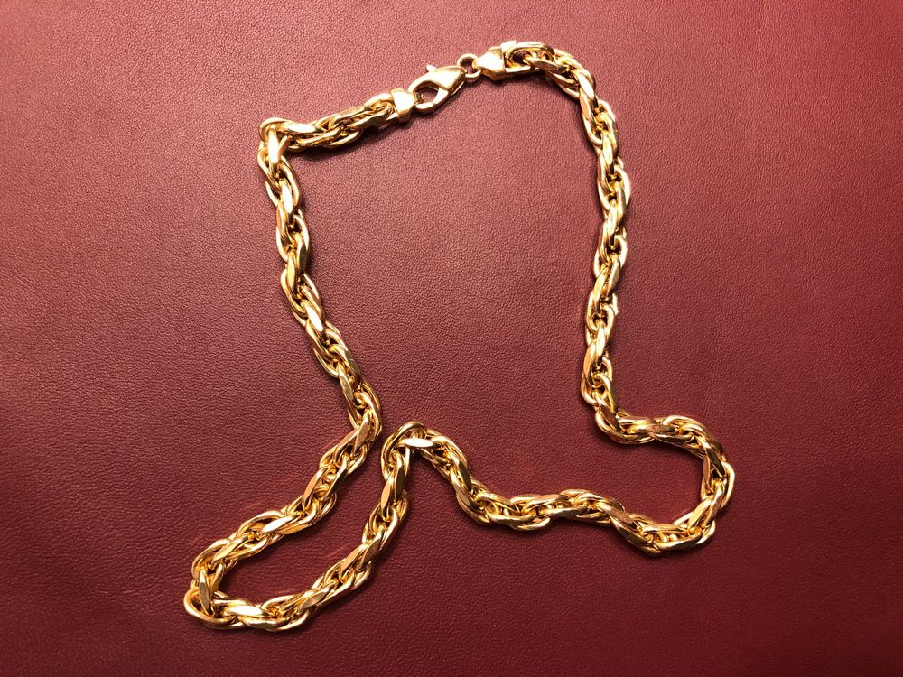 Catenine: Massive und elegante Damenkette aus 18 Karat Gelbgold Au 750 – Usato da Bern venduto da bombich 2