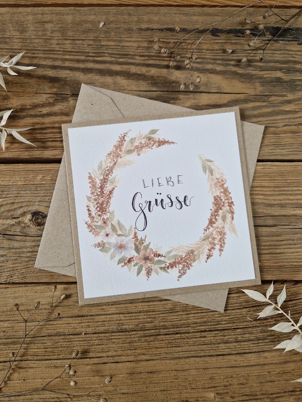 Cartes: Handgemachte Grusskarte - Liebe Grüsse – Neuf avec emballage d'origine à Grosshöchstetten par sim_t9dc