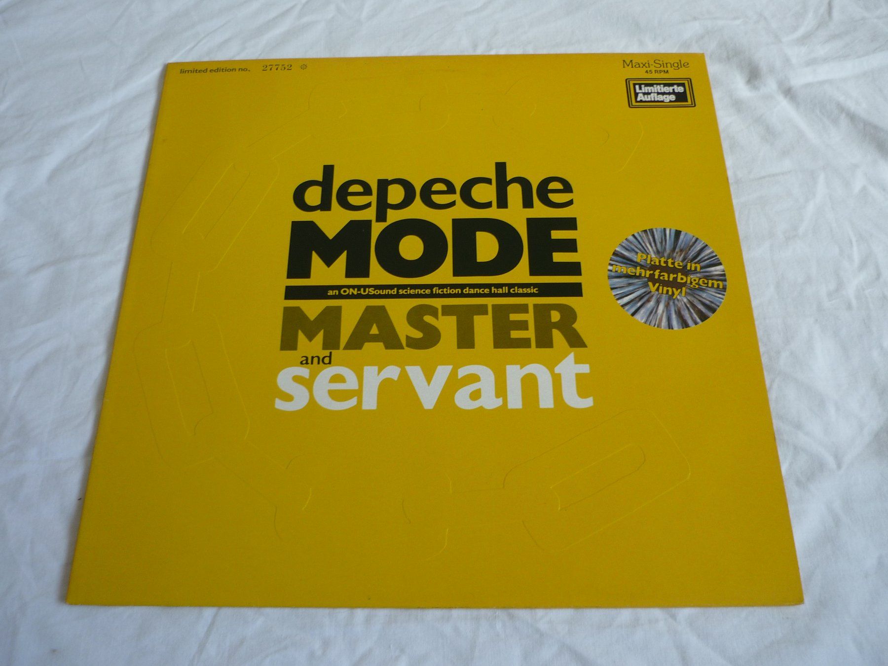 Schallplatten: Rare Vinyl 80s - Depeche Mode - farbig - Master and servant – Gebraucht aus Beringen von Flatretriever