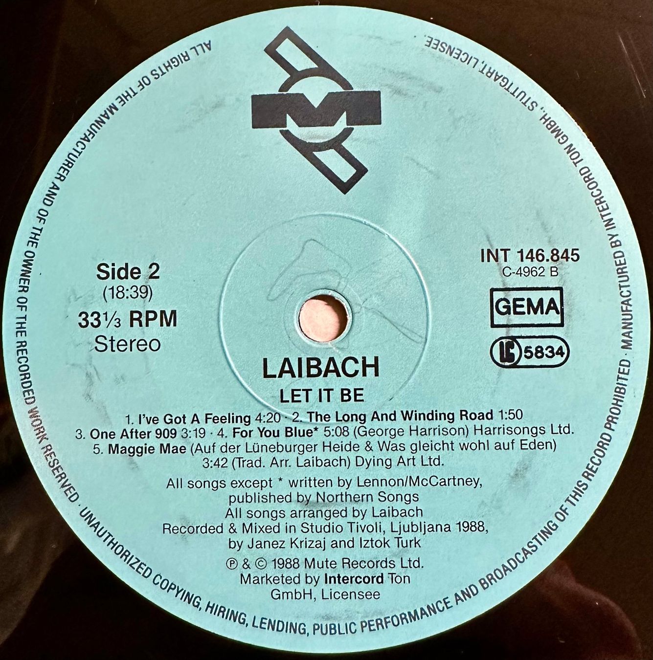 Dischi in vinile: Laibach - Let It Be // LP: VG+; Sleeve: VG+ – Usato da Zürich venduto da saltbee 3