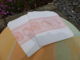 2 BADETÜCHER WABEN MIT MUSCHEL VON LE JACQUARD FRANCAIS -NEU