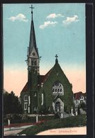 AK Bern, Die Johannes-Kirche, 1910