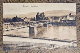 Zurzach Rheinbrücke, Feldpost, 1915 n. Luzern z. Paul Maurer