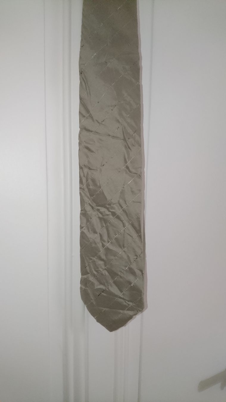 Cravatte: Cravate beige - grise marque italienne – Usato da Châtelaine venduto da Gio54321 1