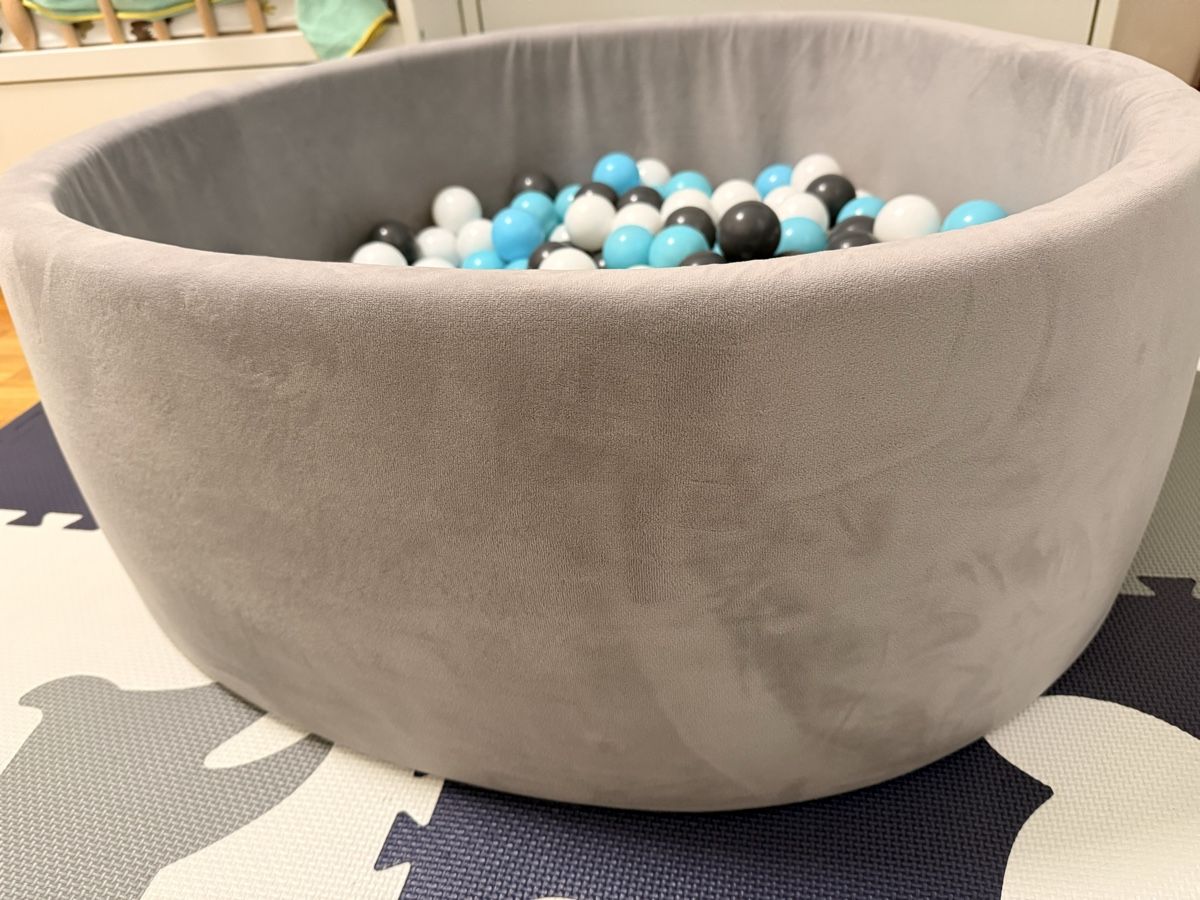 Giocattoli: Bällebad soft - Grey mit 300 Bällen - grau/hellblau – Usato da Rümlang venduto da Monia882