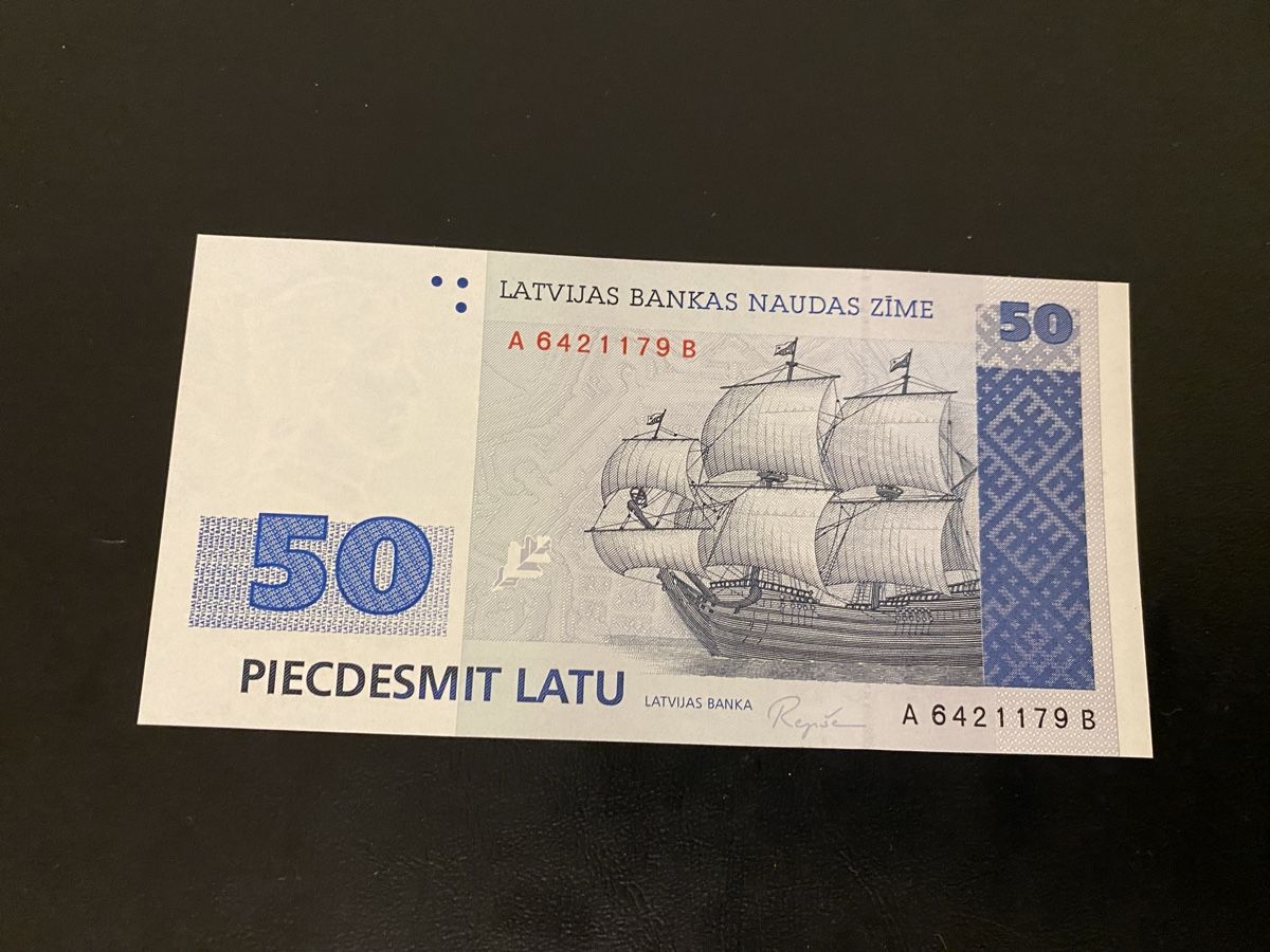 Banconote: LATVIA 50 latu 1992, UNC, P46 Selten – Nuovo (secondo la descrizione) da Dällikon venduto da Woldbanknoten