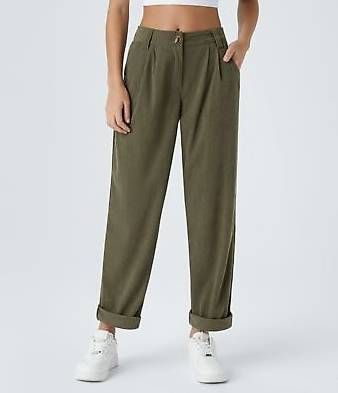 Cordhose Mist-Green | The Halara