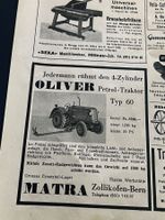 Antike Traktorenwerbung OLIVER Petrol Typ 60 4 Zylinder