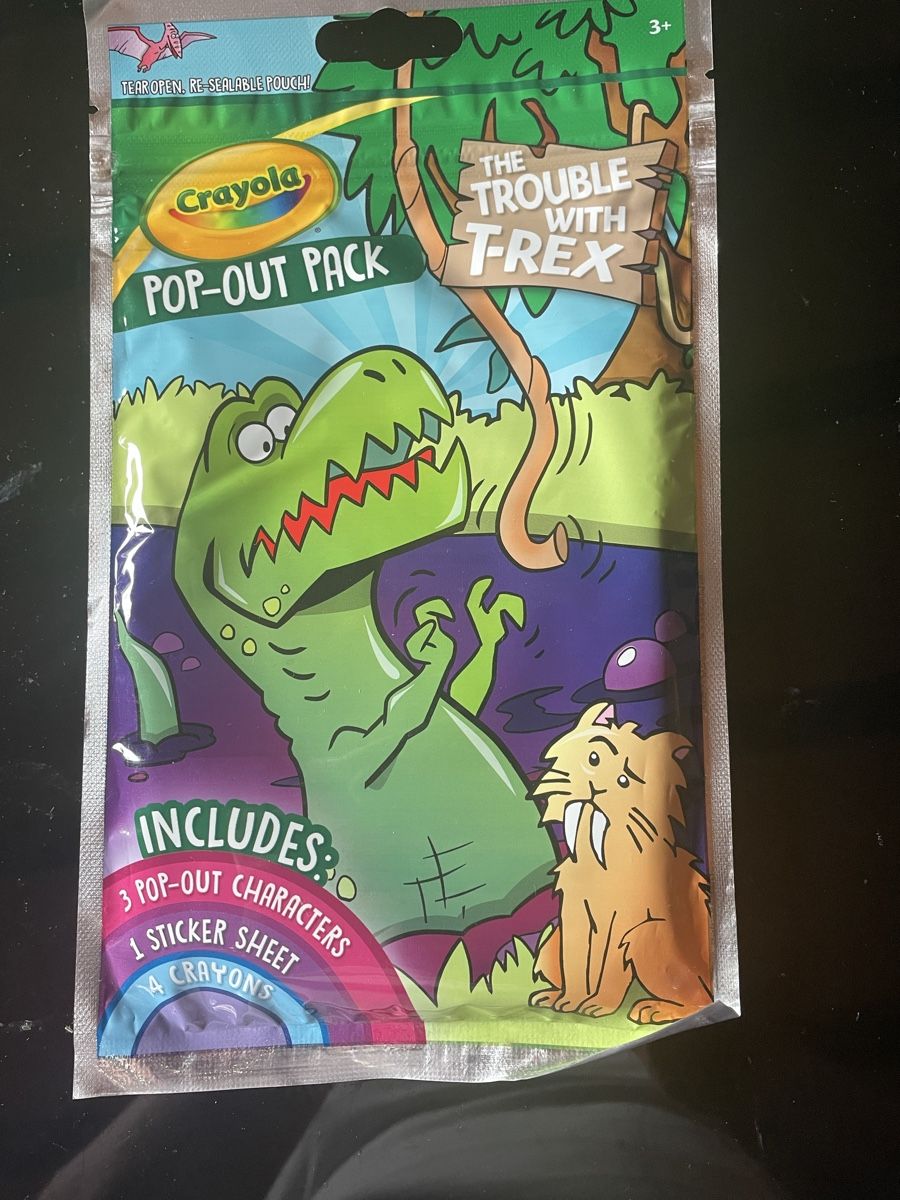 Bücher: Crayola Pop-Out Pack - The Trouble with T-Rex – Neu und originalverpackt aus Buttikon SZ von trzurigo