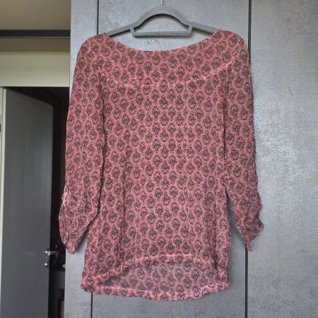 🐸 NILE CRINKLE BLUSE XS MAUVE