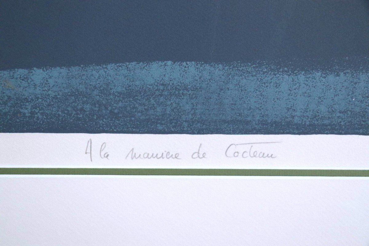 Grafiken & Lithographien: David Stein, Lithografie, " A la maniere de Cocteau " – Gebraucht aus Zug von Kunst-Fundgrube 2