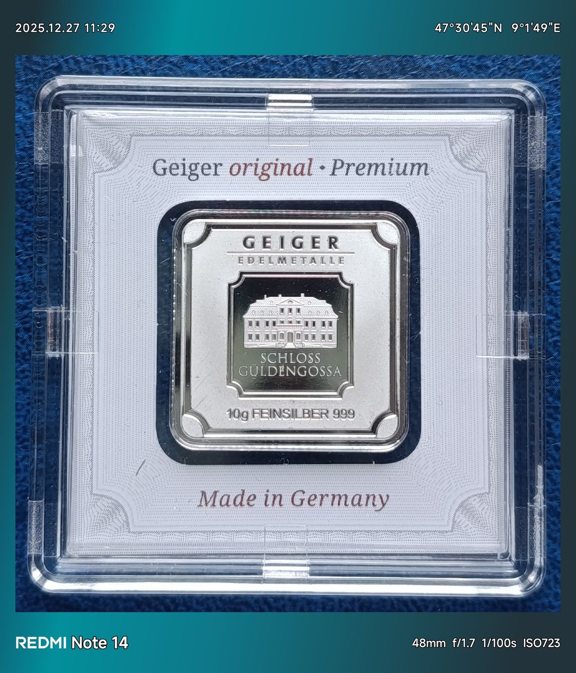 Edelmetalle: SILBERBARREN PREMIUM - BITTE TEXT LESEN - 10 GRAM FEINSILBER – Neu und originalverpackt aus Tobel von fuertinero 2