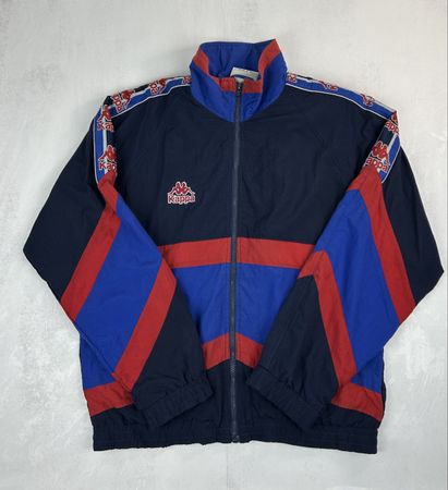 Veste de collection FC Barcelone 1995-1997 Kappa Bleu - S
